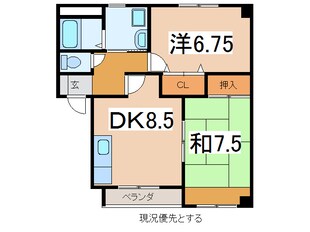 クレッセント・イーストの物件間取画像